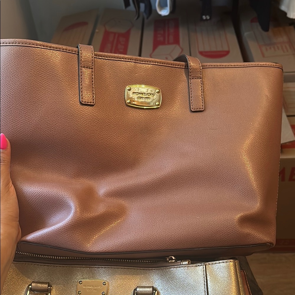Michael Kors Brown Leather Tote